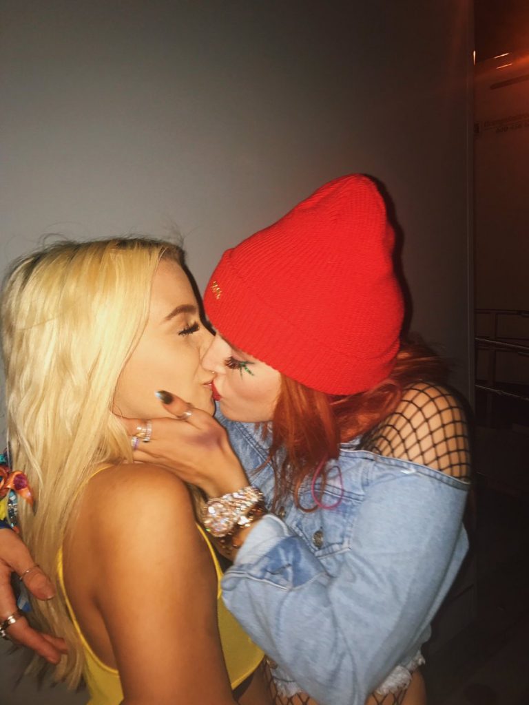 Tana Mongeau Kissing Bella Thorne